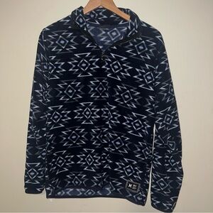 Hurley Blue and White Patterned Pullover
